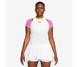 Nike Court Advantage Short Sleeve Top (W) (White/Pink)