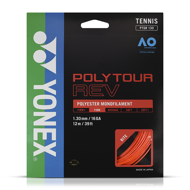 Yonex Polytour REV 130 16g (Orange)