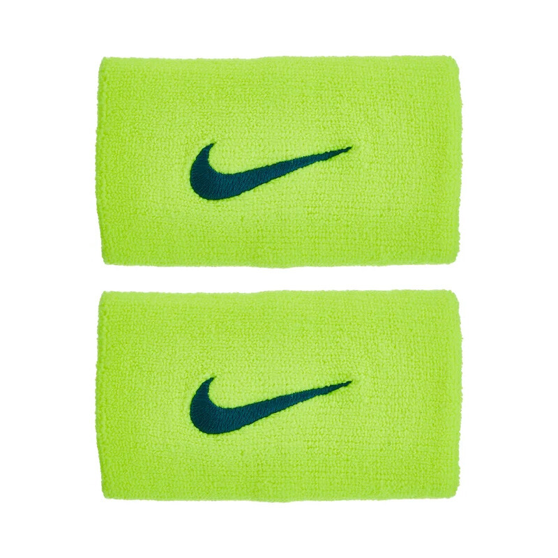 Nike Tennis Premier Double Wristbands (2x) (Volt)