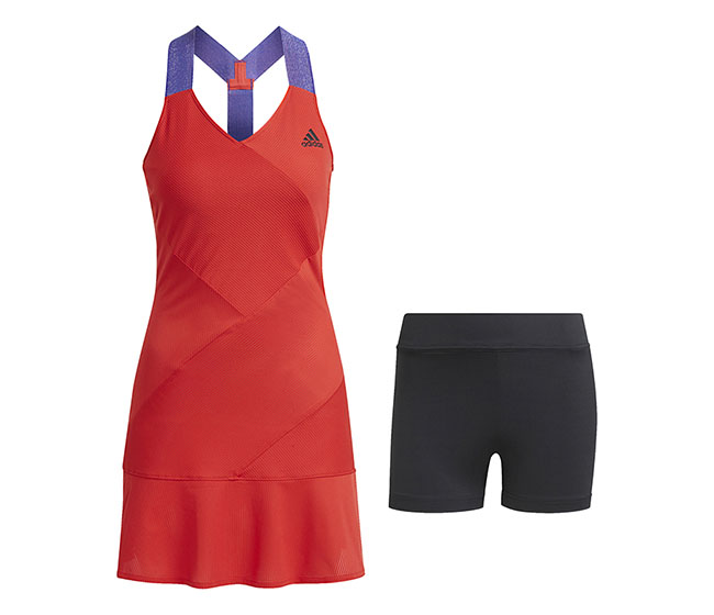 adidas Y Primeblue Dope Dye Dress (W) (Red)