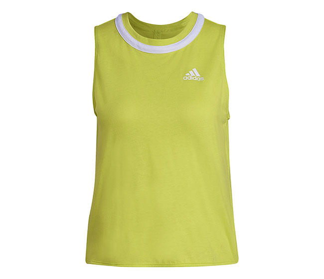 adidas Club Knot Tank (W) (Yellow)
