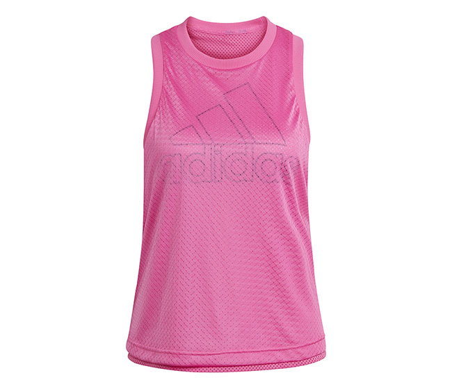 adidas Double Layer Mesh Tank (W) (Pink)