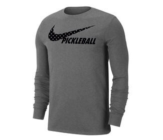 Nike Pickleball Dri-FIT Long Sleeve Tee (M) (Grey)